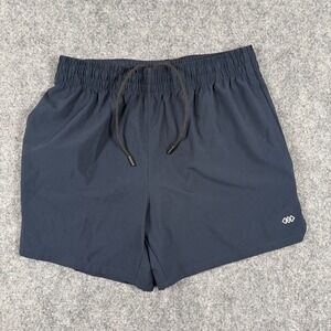 LEG3ND Shorts Medium Navy Polyester Spandex‎ Drawstring Gym Active Workout Men's
